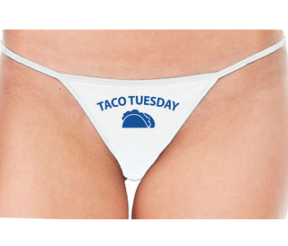 Taco Tuesday - White String Thong