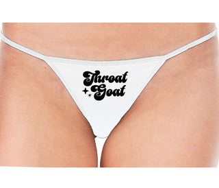 Throat Goat - Deep Throat Expert - White String Thong
