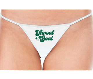 Throat Goat - Deep Throat Expert - White String Thong