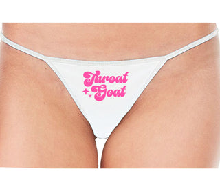Throat Goat - Deep Throat Expert - White String Thong