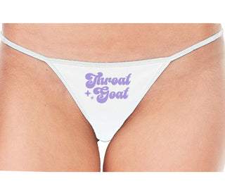 Throat Goat - Deep Throat Expert - White String Thong