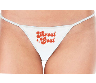 Throat Goat - Deep Throat Expert - White String Thong