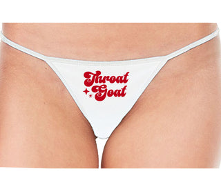 Throat Goat - Deep Throat Expert - White String Thong