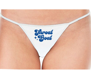 Throat Goat - Deep Throat Expert - White String Thong