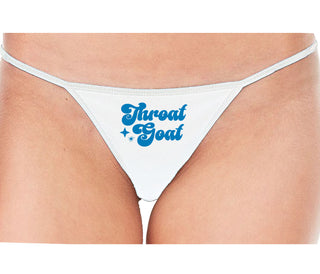 Throat Goat - Deep Throat Expert - White String Thong