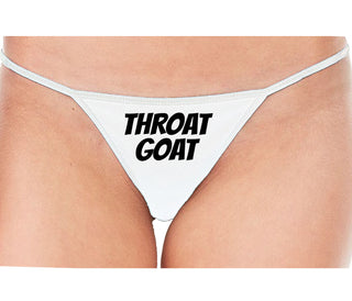 Throat Goat - Oral Expert - White String Thong