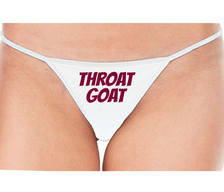 Throat Goat - Oral Expert - White String Thong