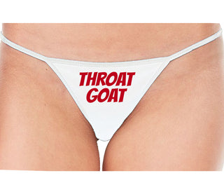 Throat Goat - Oral Expert - White String Thong