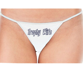 Trophy Wife - White String Thong