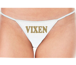 Vixen - White String Thong