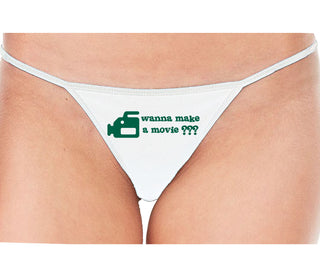 Wanna Make A Movie - White String Thong