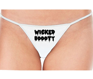 Wicked Boooty - White String Thong