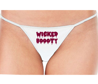Wicked Boooty - White String Thong