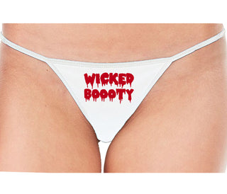 Wicked Boooty - White String Thong