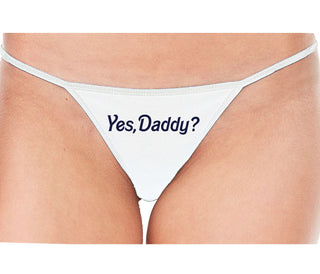 Yes Daddy ? - White String Thong