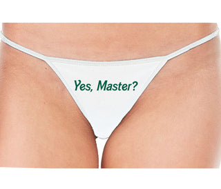 Yes Master ? - White String Thong