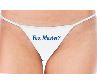 Yes Master ? - White String Thong