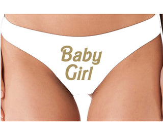 Baby Girl - White Thong