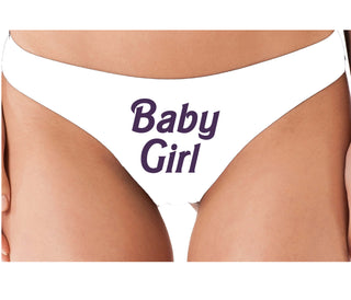 Baby Girl - White Thong