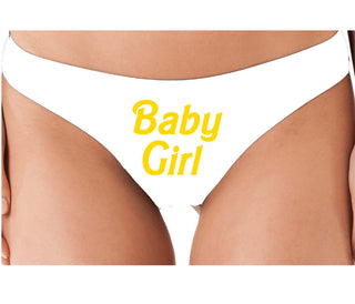 Baby Girl - White Thong