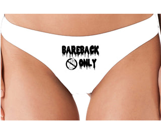 Bareback Only - White Thong