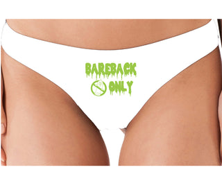 Bareback Only - White Thong
