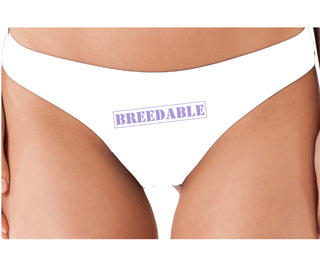 Breedable - White Thong