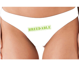 Breedable - White Thong