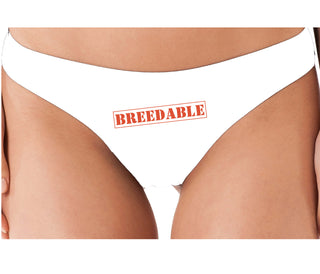 Breedable - White Thong