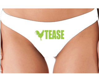 Cock Tease - Rooster - White Thong
