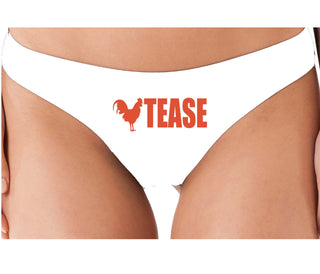 Cock Tease - Rooster - White Thong