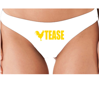 Cock Tease - Rooster - White Thong