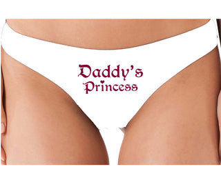 Daddys Princess - White Thong