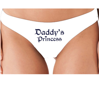 Daddys Princess - White Thong