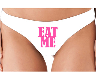 Eat Me - White Thong