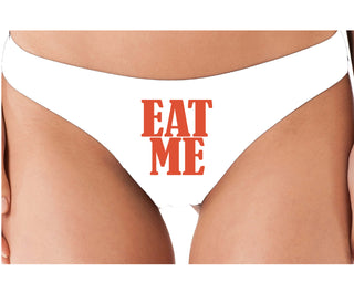 Eat Me - White Thong