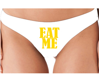 Eat Me - White Thong