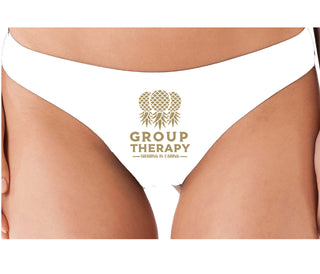 Group Therapy - Sharing Is Caring - White Thong