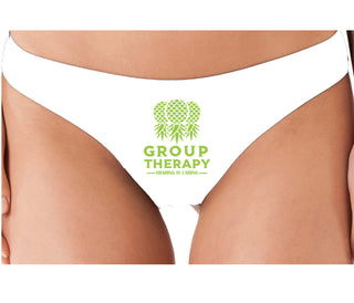 Group Therapy - Sharing Is Caring - White Thong