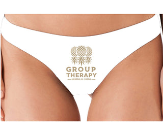 Group Therapy - Sharing Is Caring - White Thong