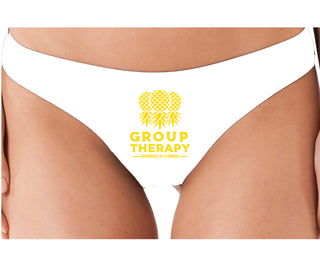 Group Therapy - Sharing Is Caring - White Thong