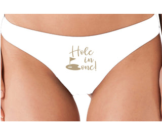 Hole In One - Suggestive Golf - White Thong