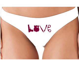 Police Love - White Thong