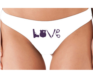 Police Love - White Thong
