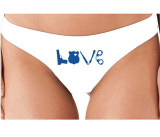 Police Love - White Thong