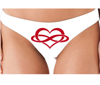 Polyamory Logo - White Thong