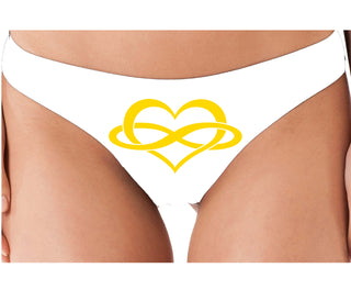 Polyamory Logo - White Thong