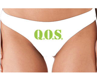 QOS - Queen of Spades - White Thong