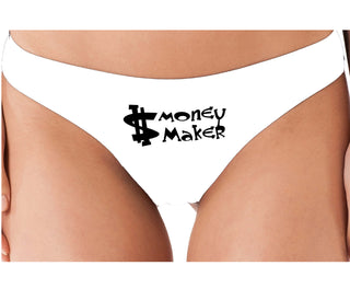 Money Maker - White Thong