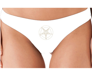 Sigil Of Baphomet - Church of Satan - White Thong